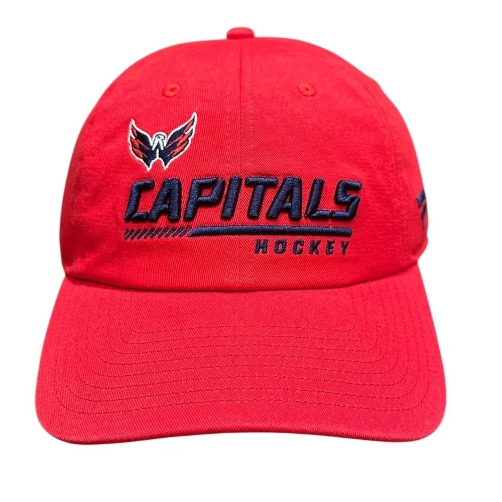 Washington Capitals Fanatics Hat Cap Strap Back Adjustable Red NHL Cotton‎ New